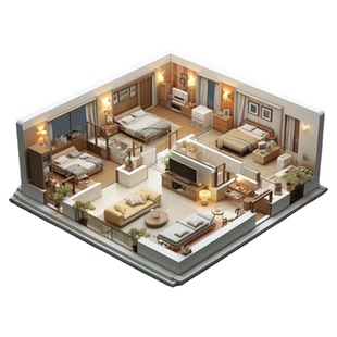 装修设计效果图出图室内家装房子户型房屋客厅图纸代画设计施工图