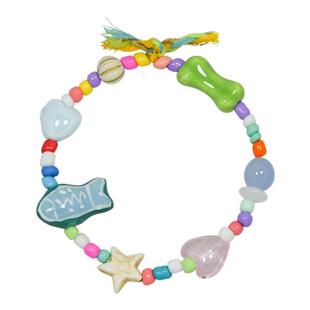 AWE橘猫小鱼手链张杰周深同款夏日多巴胺穿搭高颜值学生党手串女