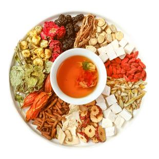 云娘食记舒悦茶 蒲公英葛根石斛玫瑰熬夜肝养去生花草茶火 12罐装