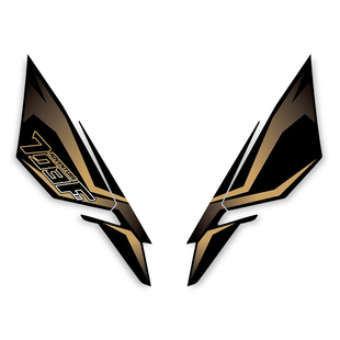 适用于升仕703F踏板车贴纸车头拉花贴花防水防晒风挡贴膜改装贴画