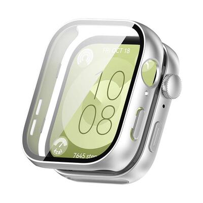 适用于华为fit3保护壳手表壳膜一体watchfit3全包仿钻保护套智能运动手环屏幕贴膜防刮摔外壳秒变Ultra2配件