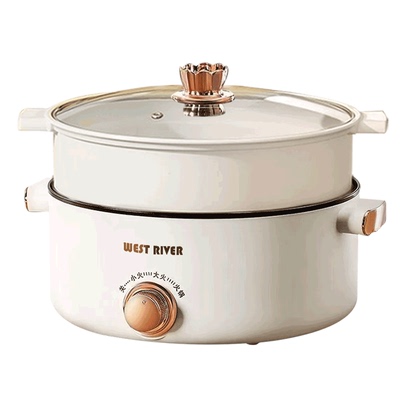 德国智能电煮锅多功能家用学生宿舍小电锅电炒蒸煮一体锅电热火锅