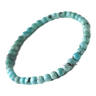 绿松石手串女男原矿松石东海水晶老型珠单配珠散珠子项链松石手链