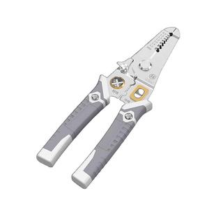 日本福冈剥线钳多功能新型压线剪线分线剥皮拉线拧线手动电工钳子