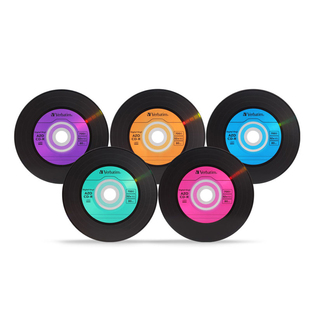 【正品包邮】威宝CD-R空白刻录光盘AZO水蓝黑胶可打印音乐CD光碟