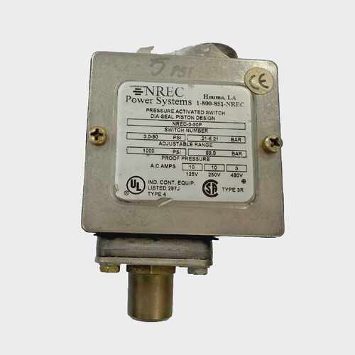 NREC Power Systems  NREC-3-90-P Pressure Switch  3-90 PSI UL