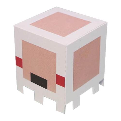 我的世界纸模型小鸡蜜蜂僵尸恶魂宝宝史莱姆轻灵蜘蛛末影螨3d立体