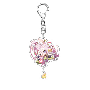 原神夹层钥匙扣挂件奈芙尔伊涅芙爱诺菲林斯菈乌玛同人二次元周边