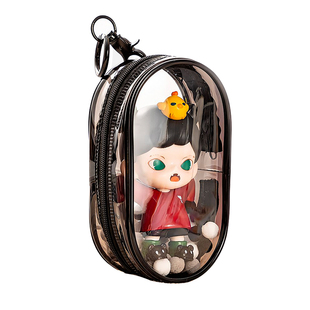 捣蛋日记zorra dora盲盒10cm棉花娃娃遛娃手办收纳晒娃包挂件透明