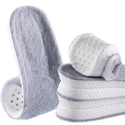 保暖加绒加厚吸汗防臭毛绒鞋垫