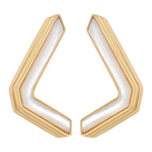 【立享88折】Neverfar画框系列半框贝母耳钉女生耳环时尚