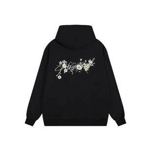 ATRY花体logo系列花卉卫衣 男女连帽衫国潮牌春秋季情侣春秋上衣