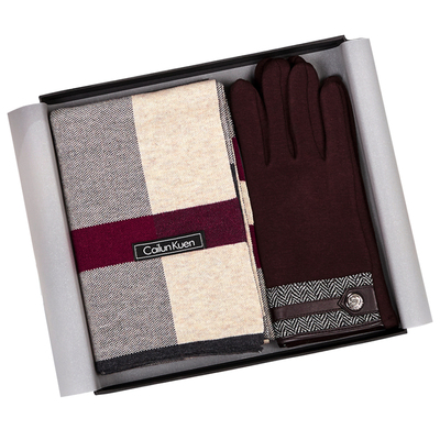 男士围巾手套保温杯冬天保暖礼盒