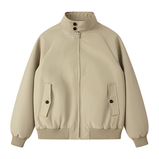 AboutPlanB复古立领美式飞行夹克男款棉衣宽松外套上衣男女同款