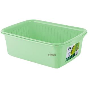 日本进口asvel洗菜盆蔬菜盆水果蓝沥水篮厨房用品菜篮子洗菜篮