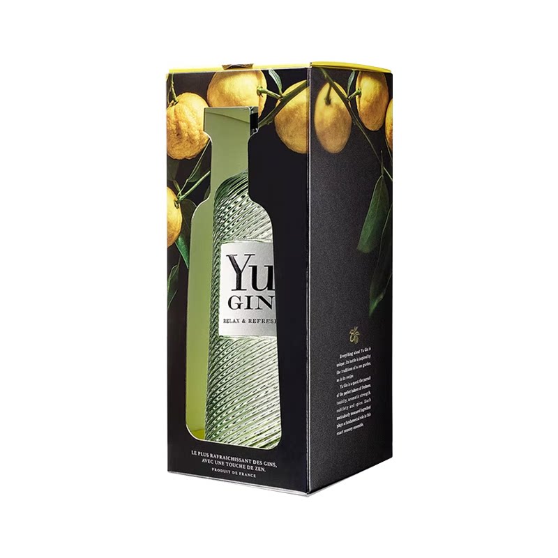 欲金酒YUGIN 法式蜜柚杜松子酒基酒原装进口礼盒装700ml