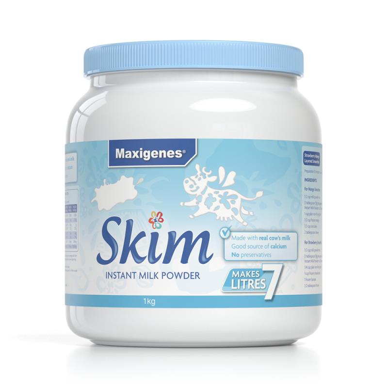 澳洲美可卓成人高钙牛奶蓝胖子全脂脱脂奶粉1kg*1罐旗舰店正品