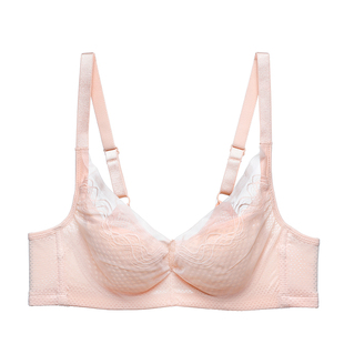 爱慕官方正品牌内衣女薄杯大胸显小洞洞杯上托防下垂蕾丝性感文胸