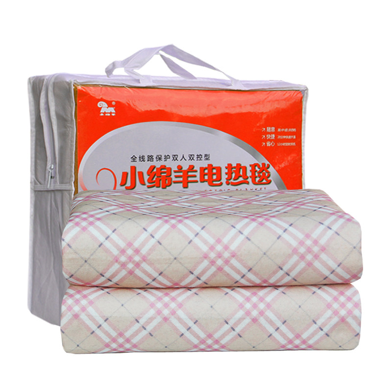 小绵羊双人双控电热毯家用可调温