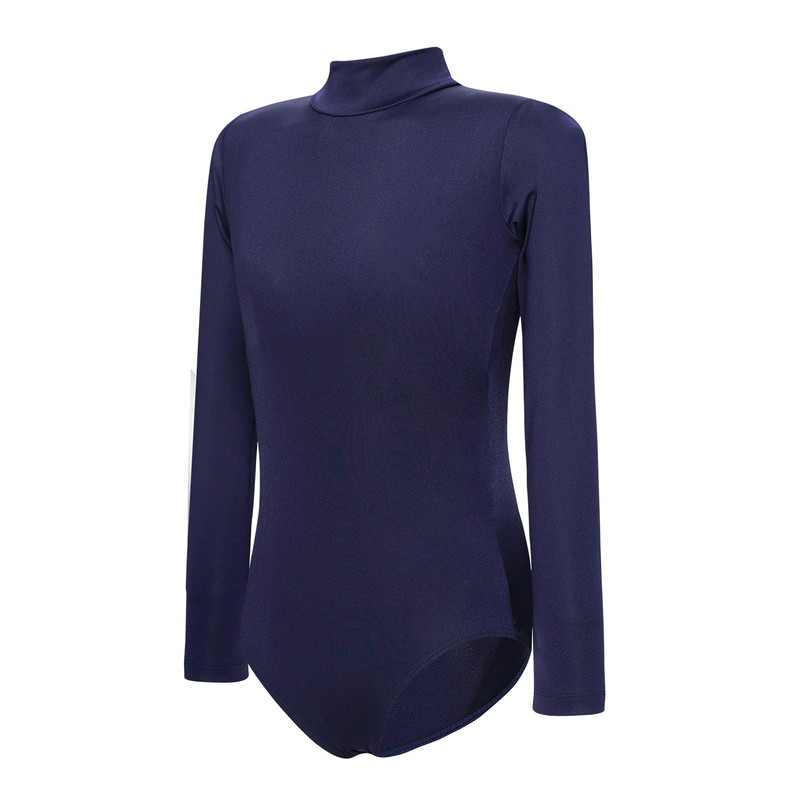 拉丁舞服长袖练功服比赛规定服女