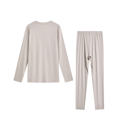 宜而爽80支长绒棉圆领薄款套装