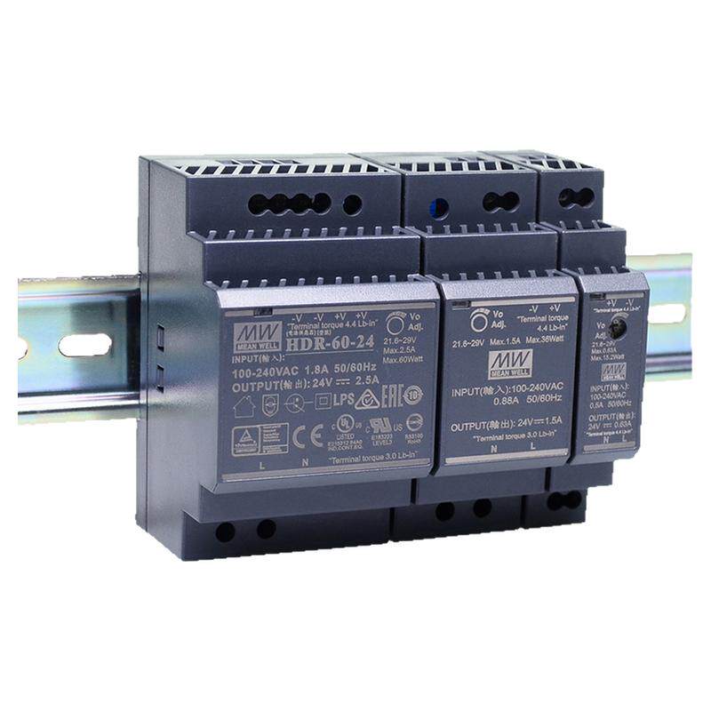 明纬24V12V导轨式HDR开关电源MDR