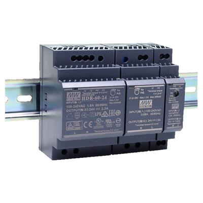明纬24V12V导轨式HDR开关电源MDR