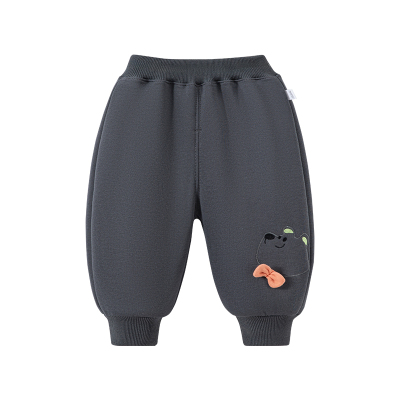 儿童薄绒一体绒休闲卫裤运动裤