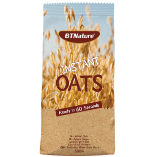 燕麦片麸皮无蔗糖脱脂低脂健身无添加即食代餐食品解馋贝特恩