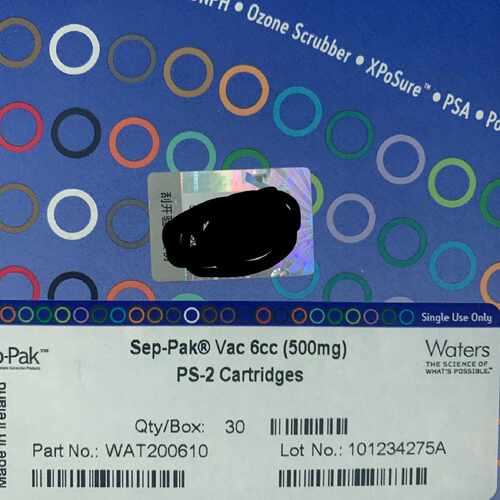 议价WAT200610沃特世萃取小柱Sep-Pak PS2 6cc 500mg 80μm