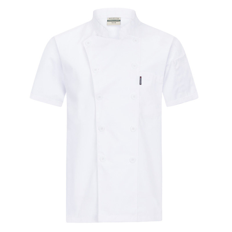 厨师服长袖男酒店餐厅工作服短袖