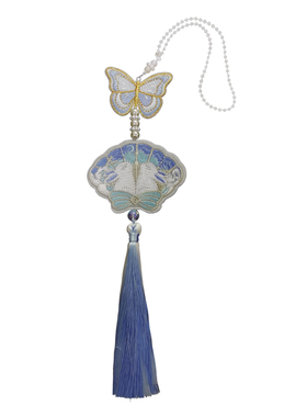 双面刺绣马面裙压襟通用百搭吊坠