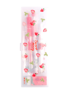 晨光樱花雨彩色中性笔速干学生用15色黑色红蓝绿粉水性直流套装做笔记专用手账笔APMT5901碳素针管签字笔颜色
