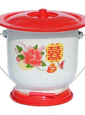 防滑老式搪瓷成人高脚痰盂老人孕妇痰盂儿童便盆坐便器子孙桶包邮