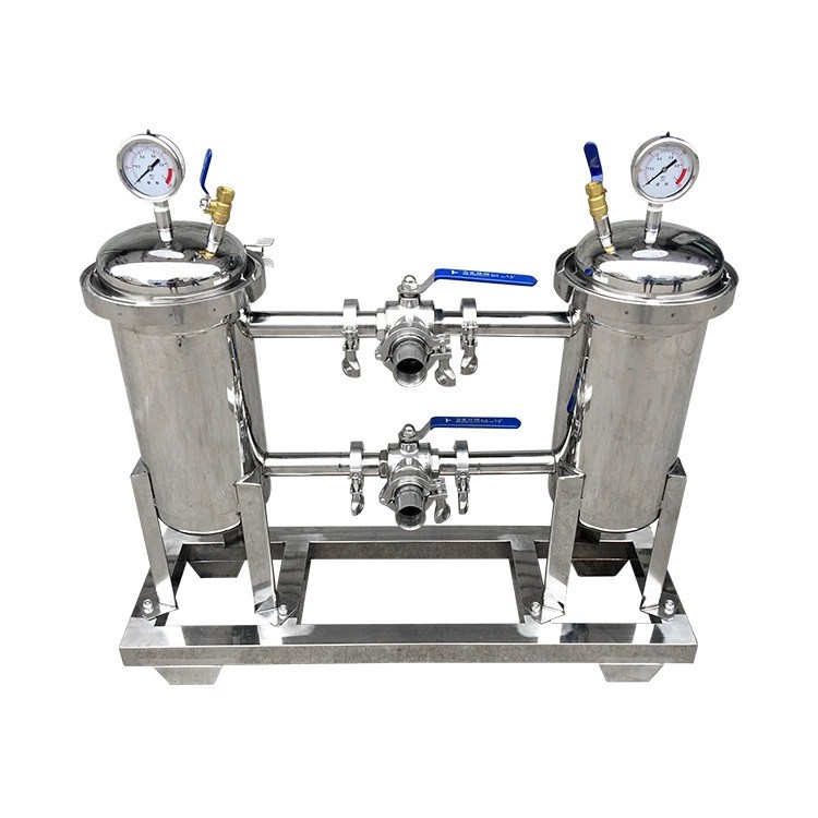 双联切换袋式过滤器 一用一旁通农村井水过滤设备