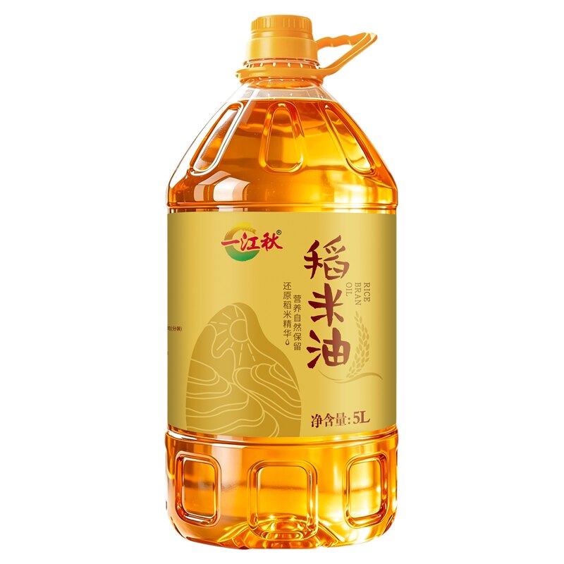 一江秋稻米油食用油米糠油粮油植物油5L富含谷维素稻谷油5升