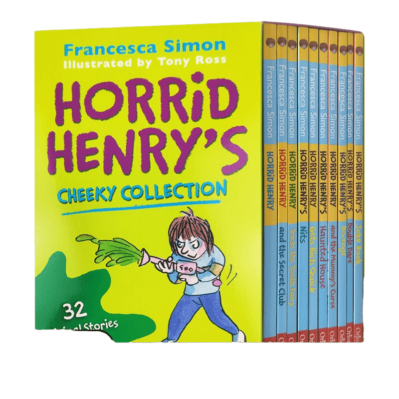 淘气包亨利10册套装 Horrid Henry's Cheeky Collection 英文原版 Francesca Simon 英文版儿童小说章节书 进口原版英语书籍