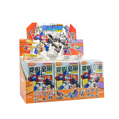 布鲁可变形金刚星辰版五四三二一弹擎天柱钢索天火拼装积木人玩具