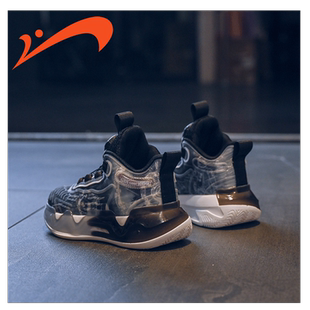 贵人鸟男童运动鞋2025春款新款儿童实战篮球鞋学生网面耐磨跑步鞋