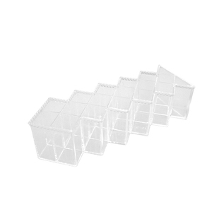 插画良品水彩管子颜料收纳盒亚克力透明盒桌面带盖防尘水彩置物架