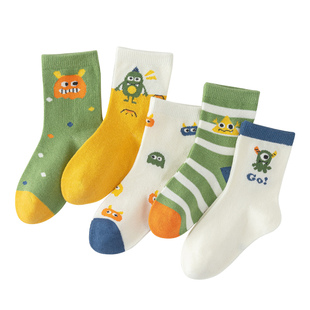 儿童袜子2025春秋新款棉袜男童女童宝宝中筒袜小孩秋冬季无骨童袜