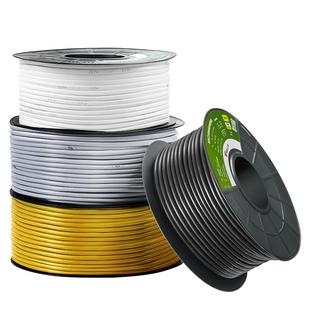 公牛电线家用2芯三芯护套线纯铜芯软线国标电源线0.75/1/1.5平方