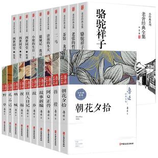 全20册 鲁迅全集 正版书朝花夕拾故乡阿Q正传全套 老舍经典作品全集四世同堂骆驼祥子老舍散文集老舍的书济南的冬天茶馆完整版名著
