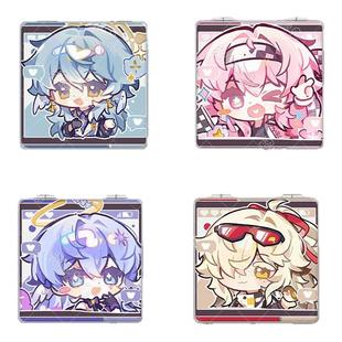 知更鸟崩铁星铁星期日周边镜子可爱学生补妆礼物宿舍双面迷你镜子