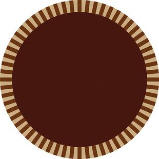 圆桌垫中古风包豪斯高级感圆形茶几保护垫餐桌防水防油免洗隔热垫