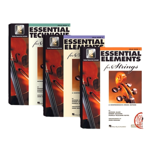 弦乐的基本要素 大提琴教材 附在线音乐 全套共一至三卷 海伦德原版乐谱书 Essential Elements for Strings with EEi Cello