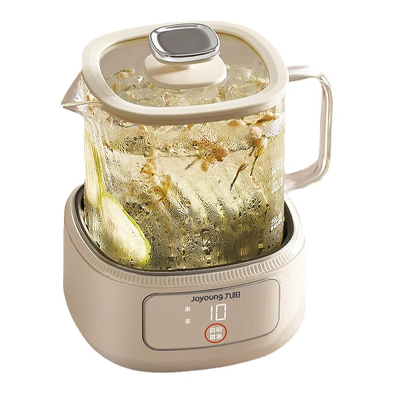 九阳全玻璃恒温养生壶家用多功能办公室煮茶器烧水壶纯玻璃WY103