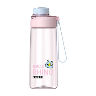 道奇tritan水杯直饮杯学生耐摔便携简约可爱户外防漏茶漏杯子