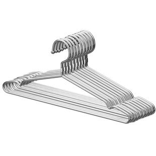 304不锈钢衣架家用实心特粗加厚凉晾衣撑架挂钩宿舍晒衣服撑子