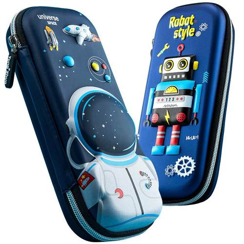 儿童文具盒男孩子笔袋女小学生用铅笔盒女孩幼儿园笔盒男孩一年级男生文具袋大容量2022年新款流行男款铅笔袋